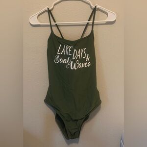 “Lake Days & Boat Waves” One Piece Swimsuit - No Boundaries